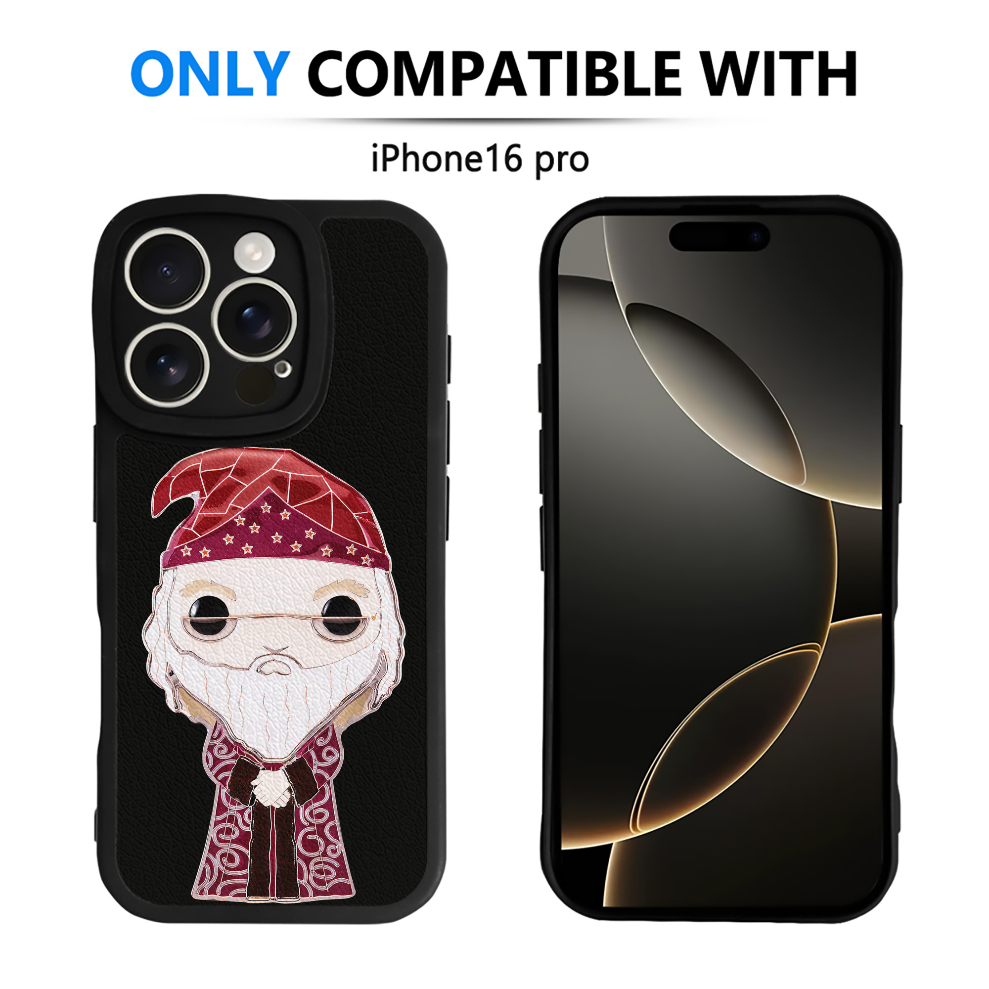 （画像用） Harry Potter ハリー・ポッターシリーズ 【iPhone 16シリーズ対応】シリコンスマホケース（レザー調） 材質：シリコン